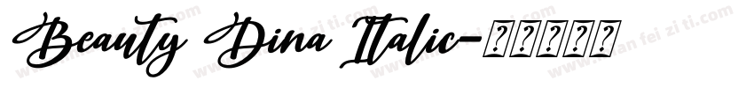 Beauty Dina Italic字体转换